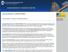 Tablet Screenshot of commercial-lenders.commercialleads.net